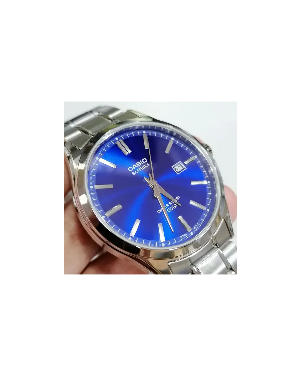 Zegarek Męski Casio MTS-115D-2A1 + BOX (zd292a) SZAFIR