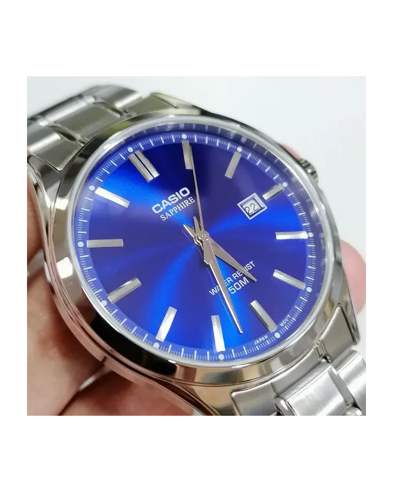 Zegarek Męski Casio MTS-115D-2A1 + BOX (zd292a) SZAFIR