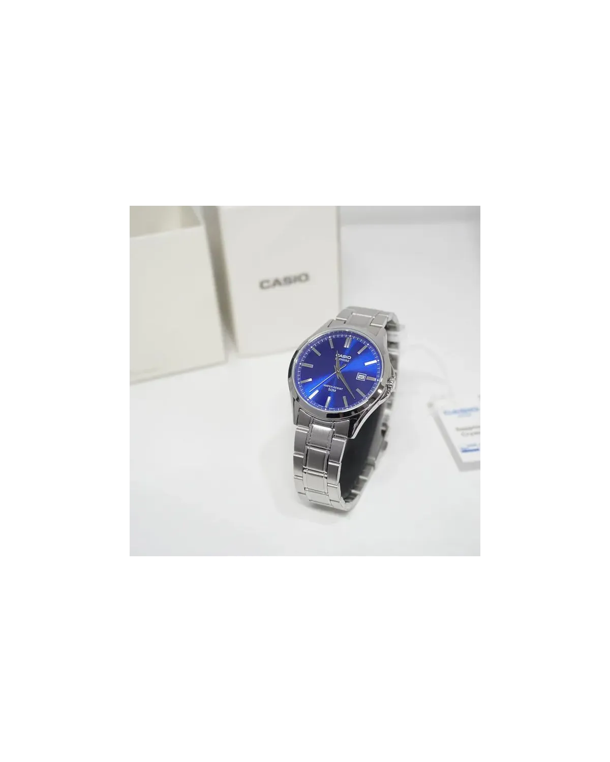 Zegarek Męski Casio MTS-115D-2A1 + BOX (zd292a) SZAFIR