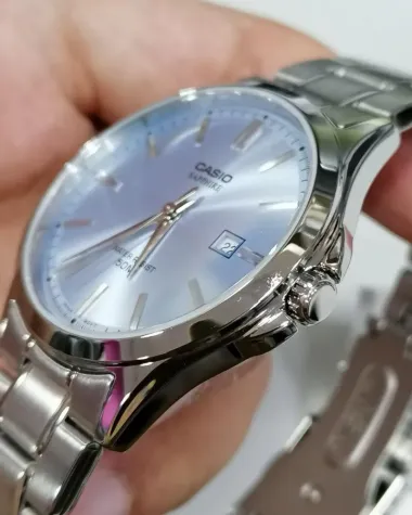 Zegarek Męski Casio MTS-115D-2A2V + BOX (zd292b) SZAFIR Zegarek Męski Casio MTS-115D-2A2V + BOX (zd292b) SZAFIR