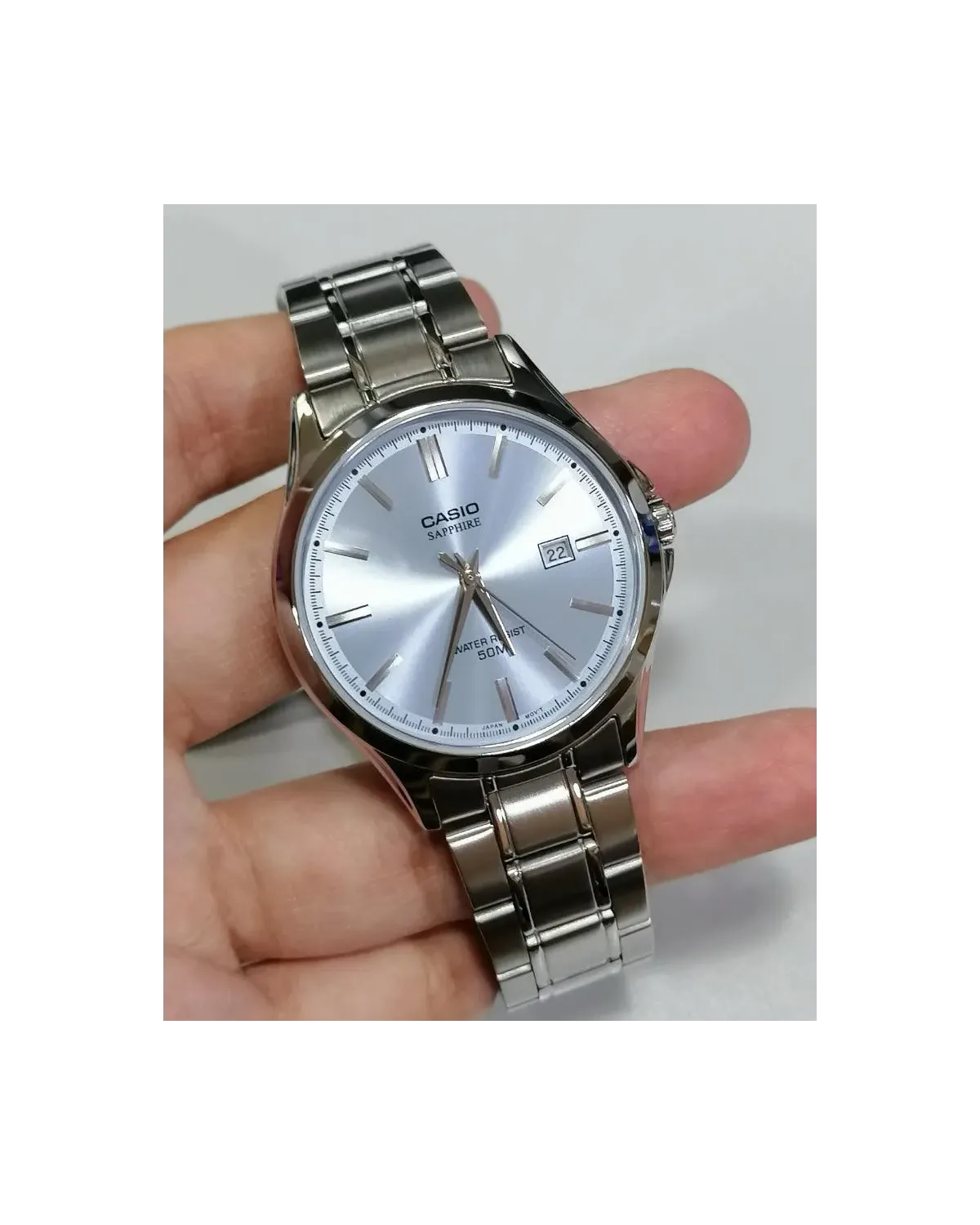 Zegarek Męski Casio MTS-115D-2A2V + BOX (zd292b) SZAFIR Zegarek Męski Casio MTS-115D-2A2V + BOX (zd292b) SZAFIR