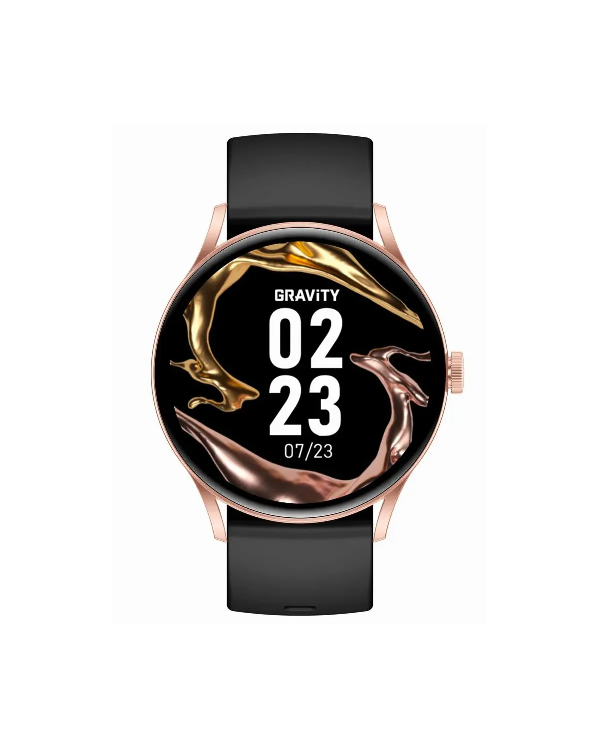 SMARTWATCH UNISEX GRAVITY GT2-2 PRO - AMOLED, WŁASNE TARCZE (sg040b)