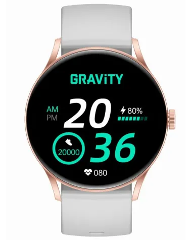 SMARTWATCH UNISEX GRAVITY GT2-3 PRO - AMOLED, WŁASNE TARCZE (sg040c)