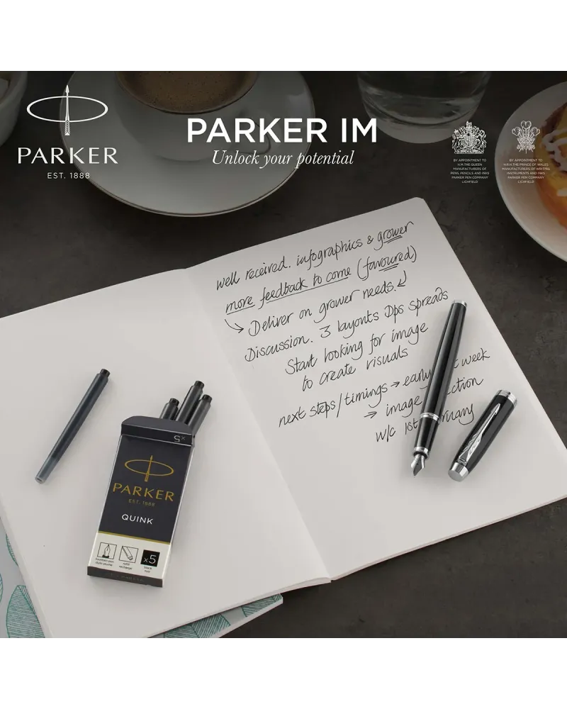Pióro wieczne Parker IM Czarne CT w czarnym pudełku (1931644/14) Pióro wieczne Parker IM Czarne CT w czarnym pudełku (1931644/14)