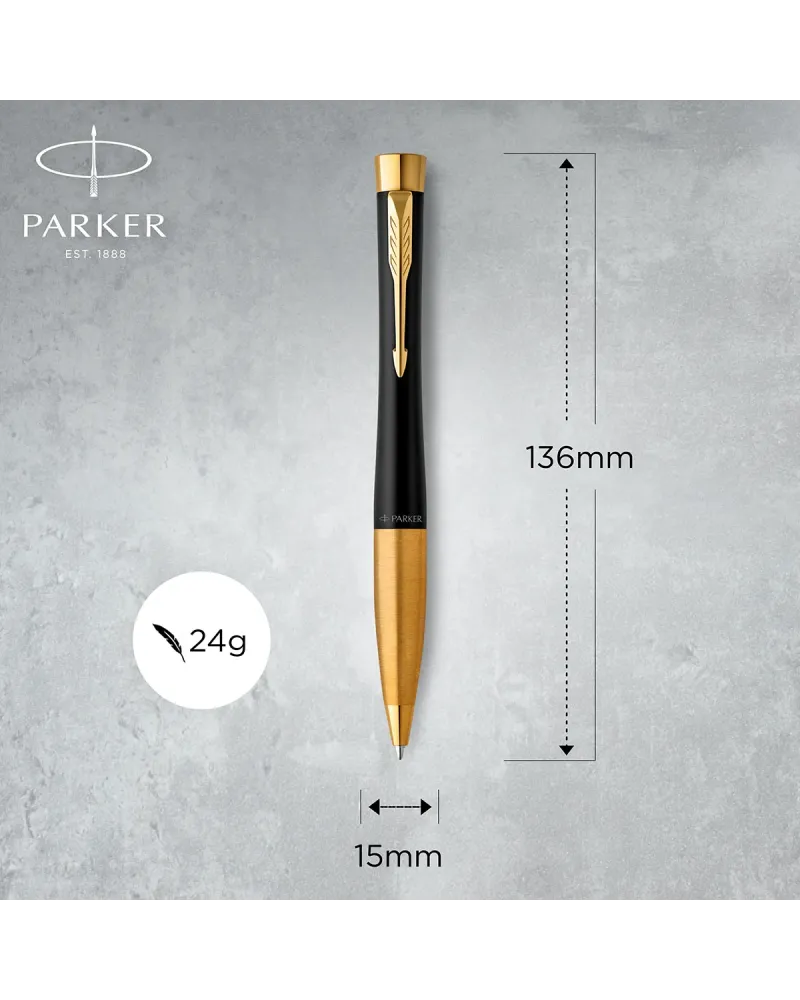 Długopis i Pióro Parker Urban Czarny GT w Pudełku z Etui (2143640/14) Długopis i Pióro Parker Urban Czarny GT w Pudełku z Etui (2143640/14)