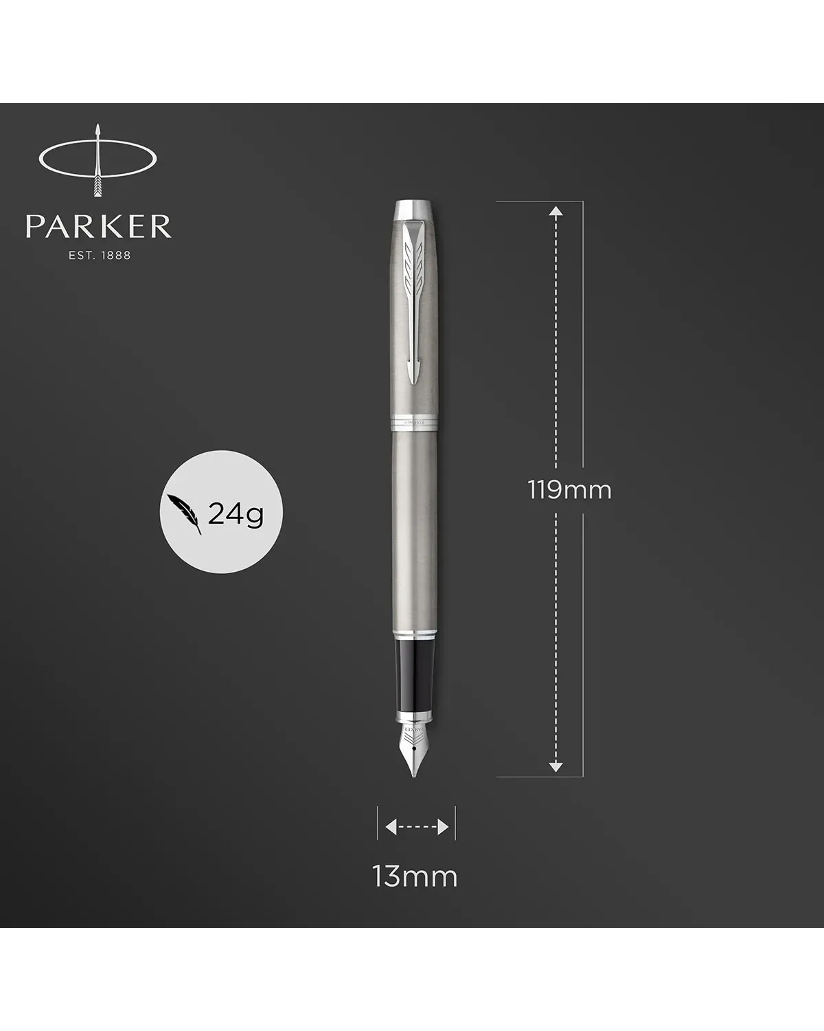 Długopis i Pióro Parker IM Srebrny CT w Pudełku z Etui (2214458) Długopis i Pióro Parker IM Srebrny CT w Pudełku z Etui (2214458)