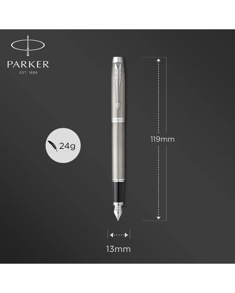 Długopis i Pióro Parker IM Srebrny CT w Pudełku z Etui (2214458) Długopis i Pióro Parker IM Srebrny CT w Pudełku z Etui (2214458)