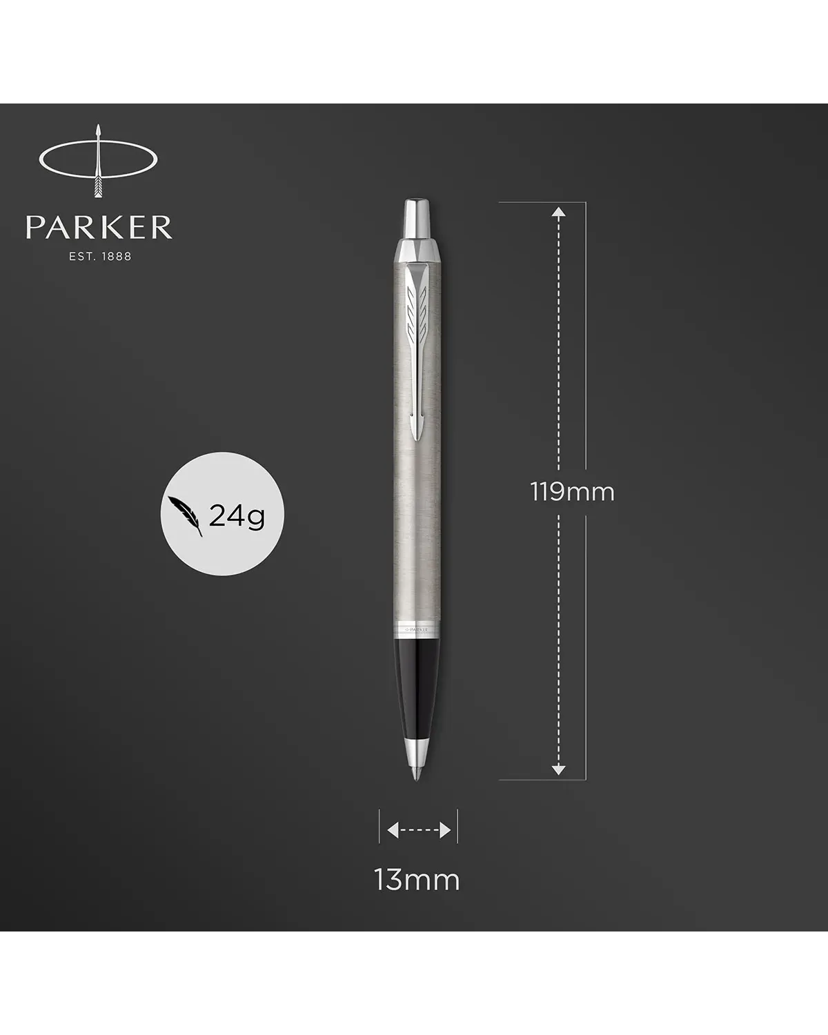 Długopis i Pióro Parker IM Srebrny CT w Pudełku z Etui (2214458) Długopis i Pióro Parker IM Srebrny CT w Pudełku z Etui (2214458)