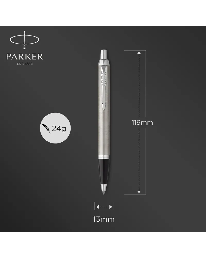 Długopis i Pióro Parker IM Srebrny CT w Pudełku z Grawerem (2143631/5) Długopis i Pióro Parker IM Srebrny CT w Pudełku z Grawerem (2143631/5)