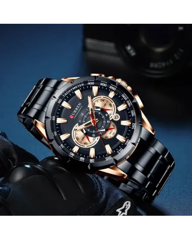 ZEGAREK MĘSKI CURREN 8363 (zc018d) - CHRONOGRAF