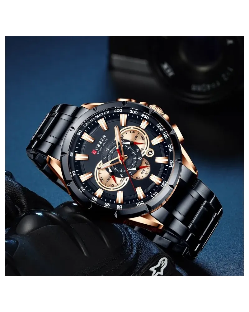 ZEGAREK MĘSKI CURREN 8363 (zc018d) - CHRONOGRAF