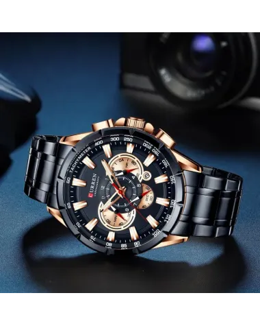 ZEGAREK MĘSKI CURREN 8363 (zc018d) - CHRONOGRAF