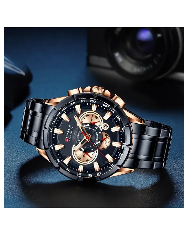 ZEGAREK MĘSKI CURREN 8363 (zc018d) - CHRONOGRAF