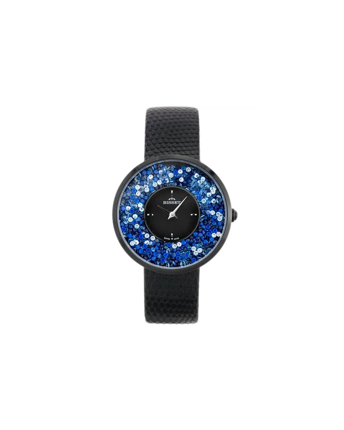 ZEGAREK DAMSKI BISSET BSAE04 - black/blue (zb541e) ZEGAREK DAMSKI BISSET BSAE04 - black/blue (zb541e)