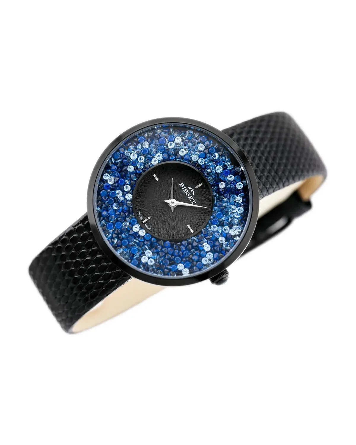 ZEGAREK DAMSKI BISSET BSAE04 - black/blue (zb541e) ZEGAREK DAMSKI BISSET BSAE04 - black/blue (zb541e)