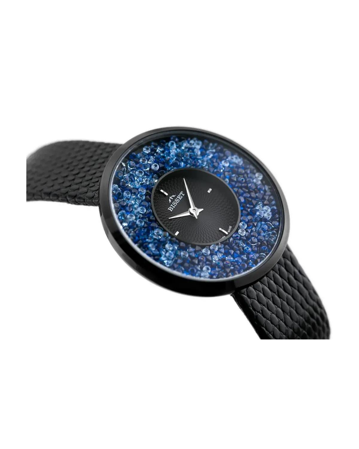 ZEGAREK DAMSKI BISSET BSAE04 - black/blue (zb541e) ZEGAREK DAMSKI BISSET BSAE04 - black/blue (zb541e)