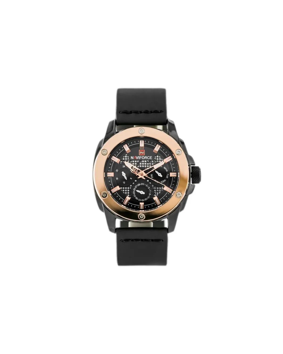 ZEGAREK MĘSKI NAVIFORCE - NF9116 (zn057b) - black/rosegold