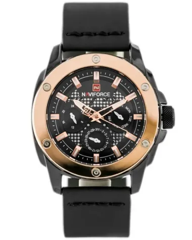ZEGAREK MĘSKI NAVIFORCE - NF9116 (zn057b) - black/rosegold