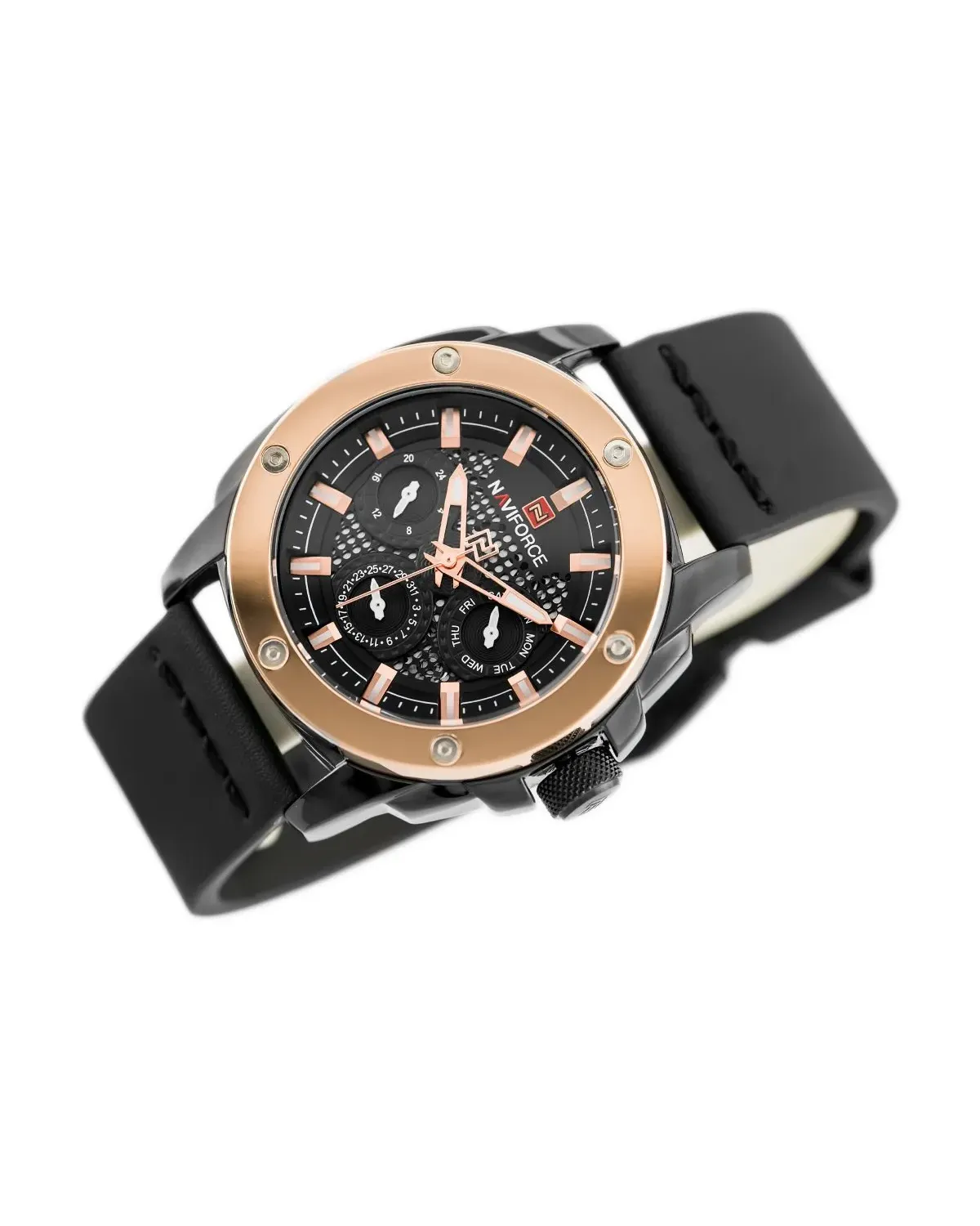 ZEGAREK MĘSKI NAVIFORCE - NF9116 (zn057b) - black/rosegold