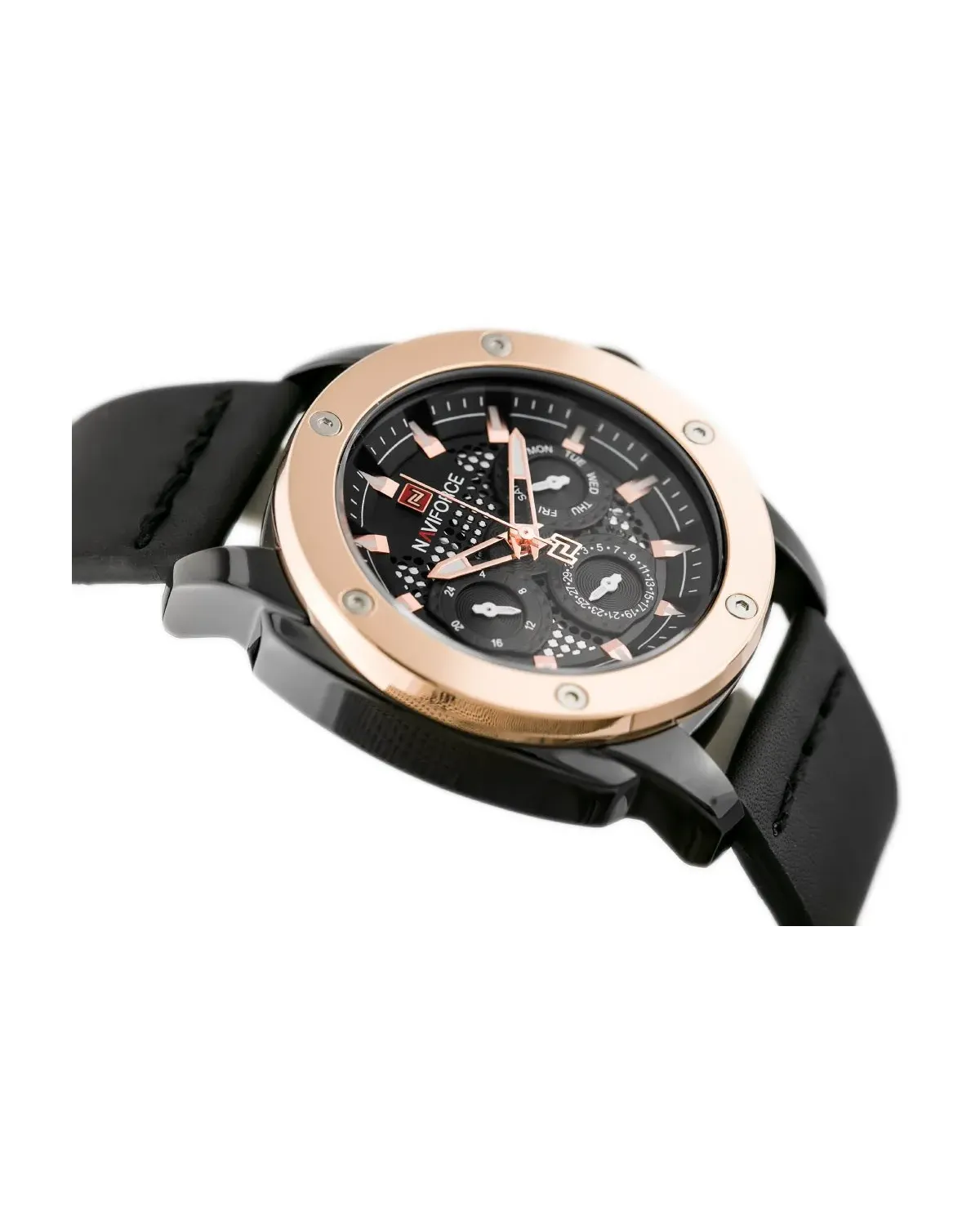 ZEGAREK MĘSKI NAVIFORCE - NF9116 (zn057b) - black/rosegold