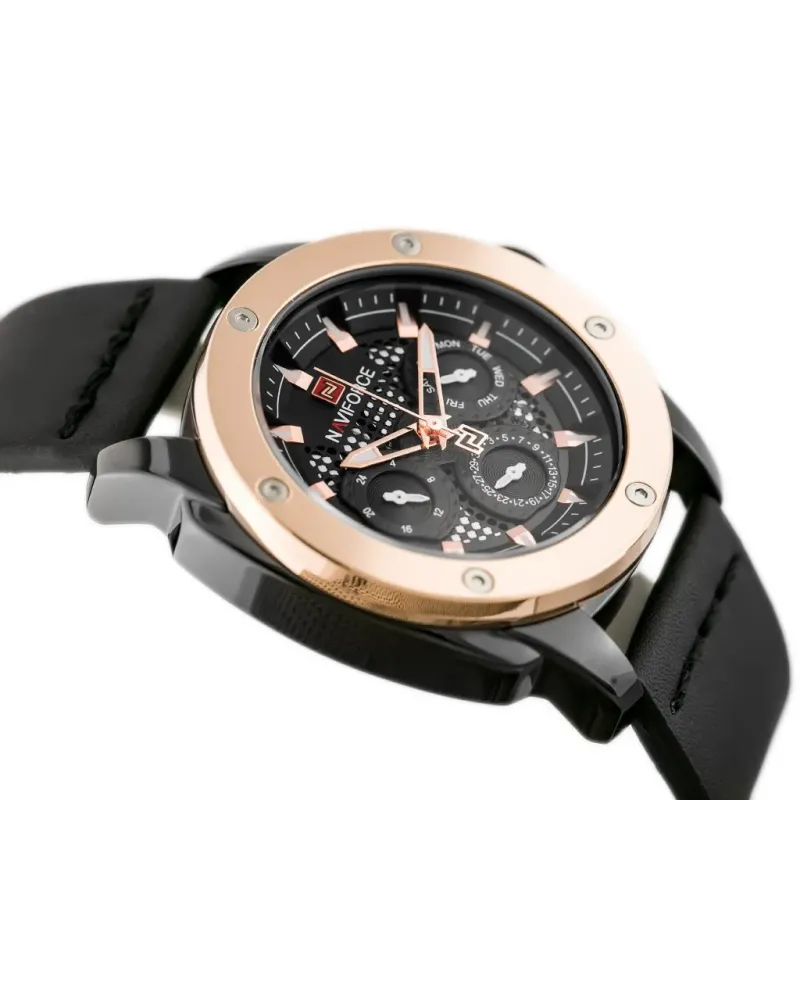 ZEGAREK MĘSKI NAVIFORCE - NF9116 (zn057b) - black/rosegold