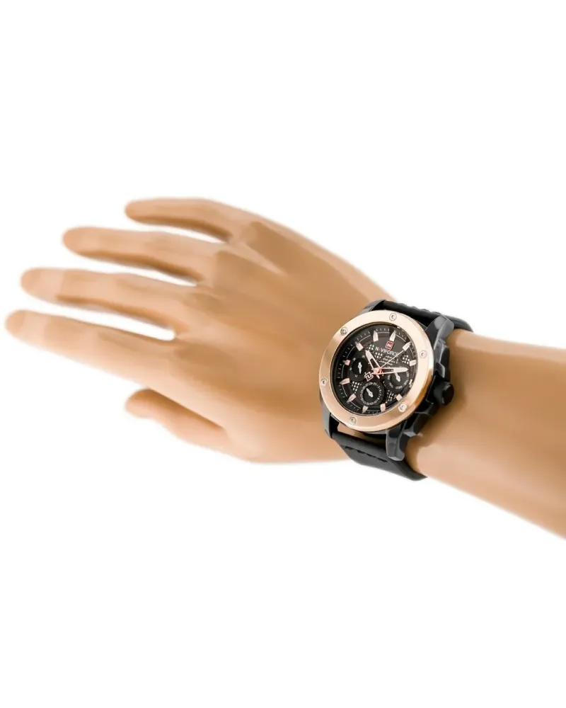 ZEGAREK MĘSKI NAVIFORCE - NF9116 (zn057b) - black/rosegold