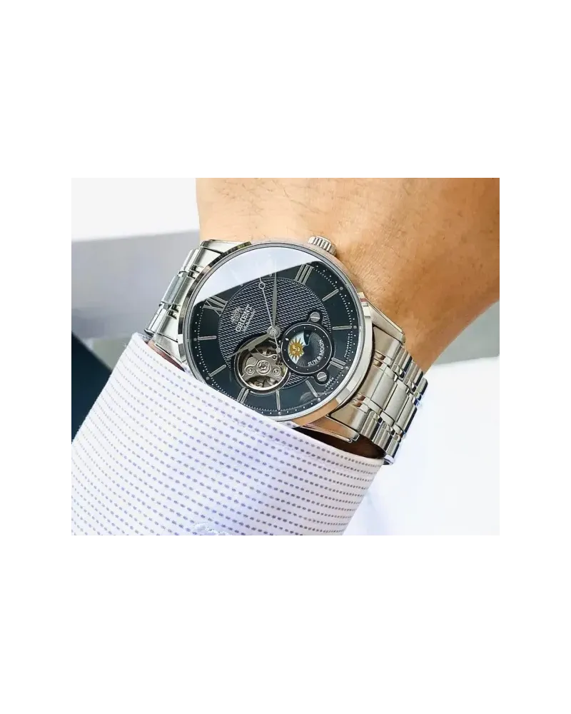 Zegarek Męski Orient Classic Sun & Moon RA-AS0008B10B + BOX Zegarek Męski Orient Classic Sun & Moon RA-AS0008B10B + BOX