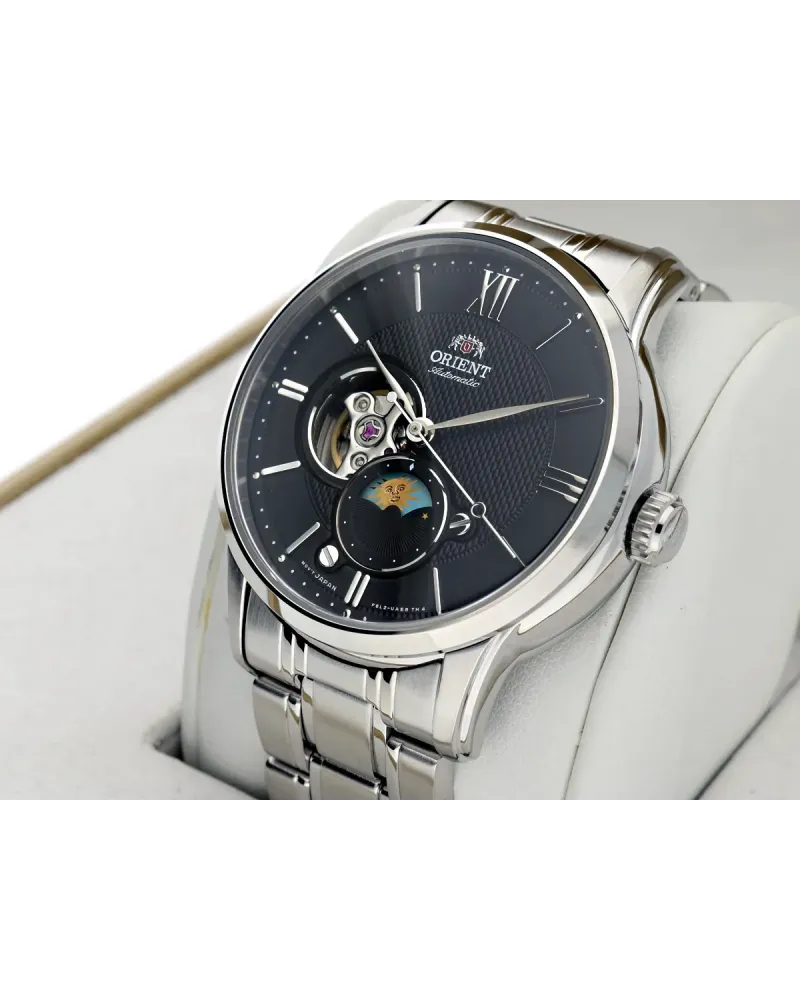 Zegarek Męski Orient Classic Sun & Moon RA-AS0008B10B + BOX Zegarek Męski Orient Classic Sun & Moon RA-AS0008B10B + BOX