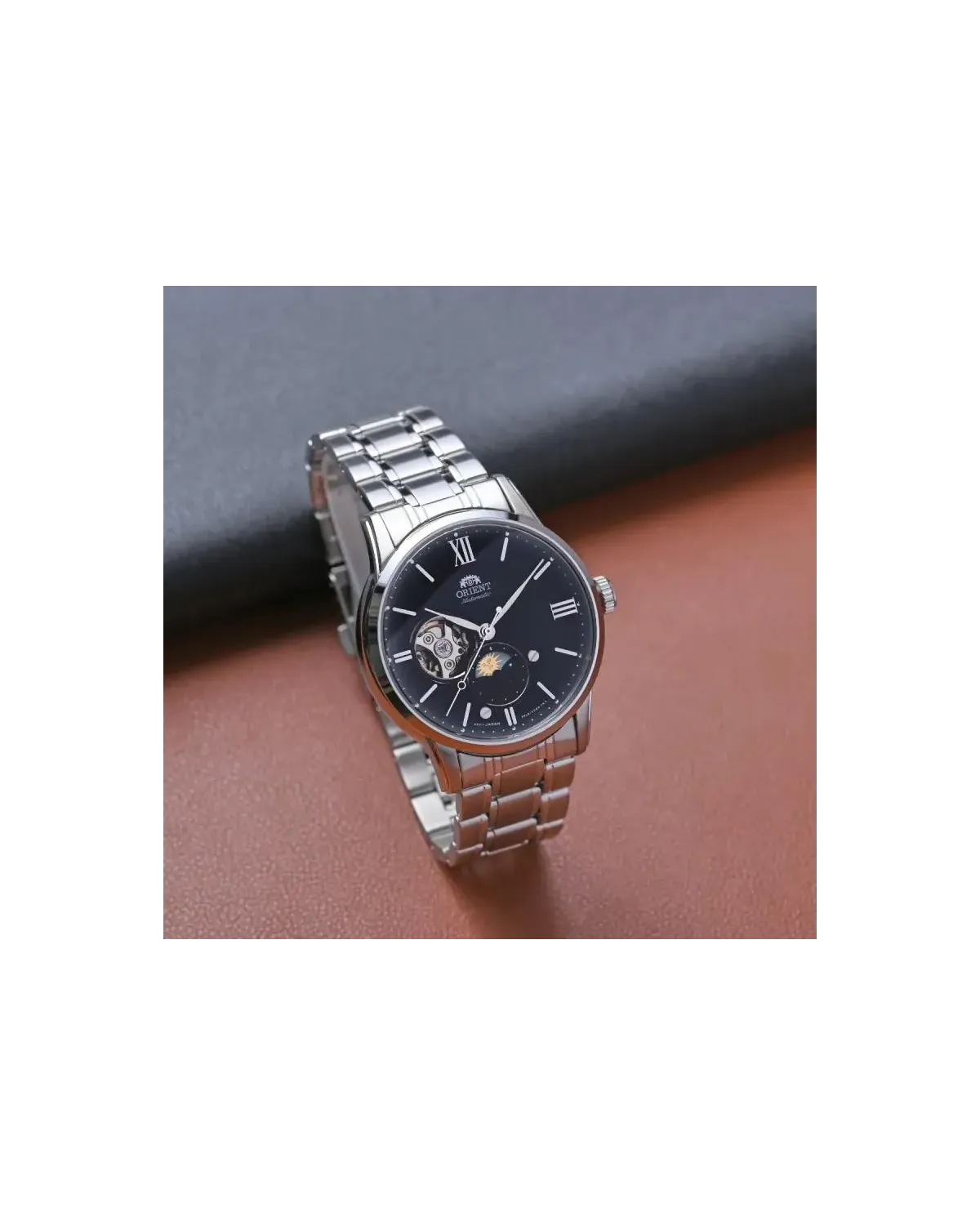 Zegarek Męski Orient Classic Sun & Moon RA-AS0008B10B + BOX Zegarek Męski Orient Classic Sun & Moon RA-AS0008B10B + BOX