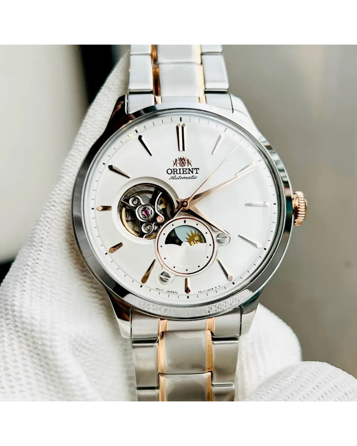 Zegarek Męski Orient Classic Sun & Moon  RA-AS0101S10B + BOX