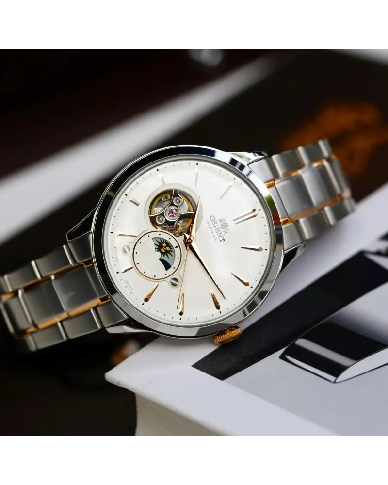 Zegarek Męski Orient Classic Sun & Moon  RA-AS0101S10B + BOX