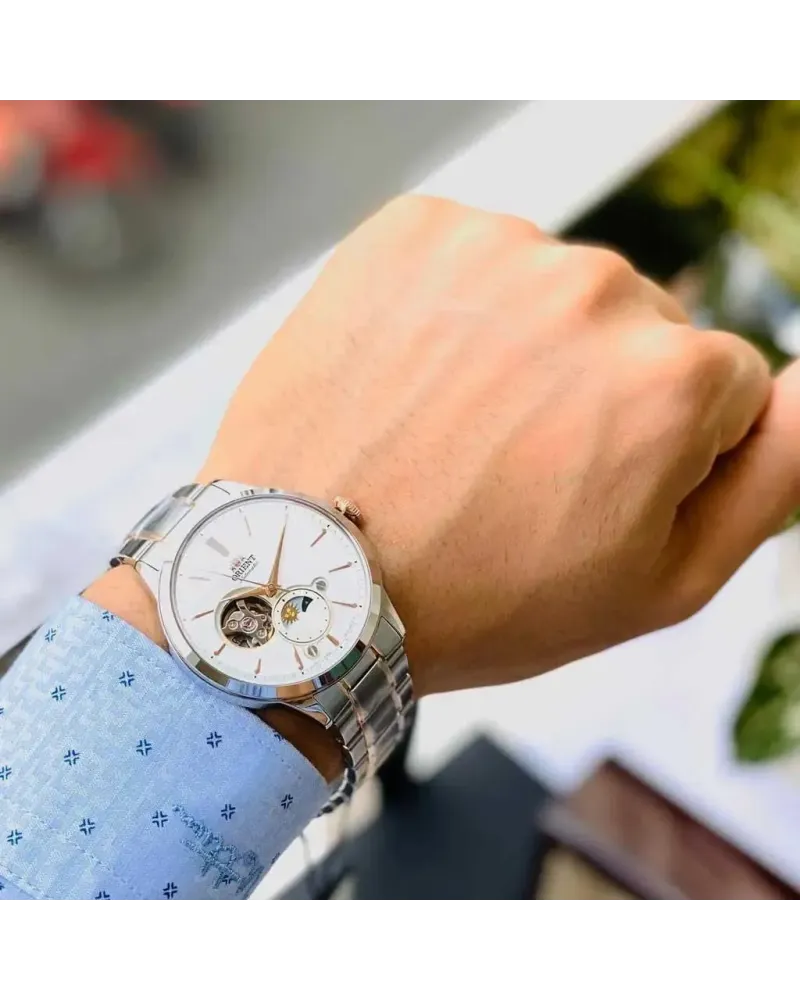Zegarek Męski Orient Classic Sun & Moon  RA-AS0101S10B + BOX