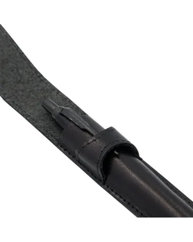 Sk&oacute;rzane, czarne etui z zaokrąglonymi bokami (E00136)