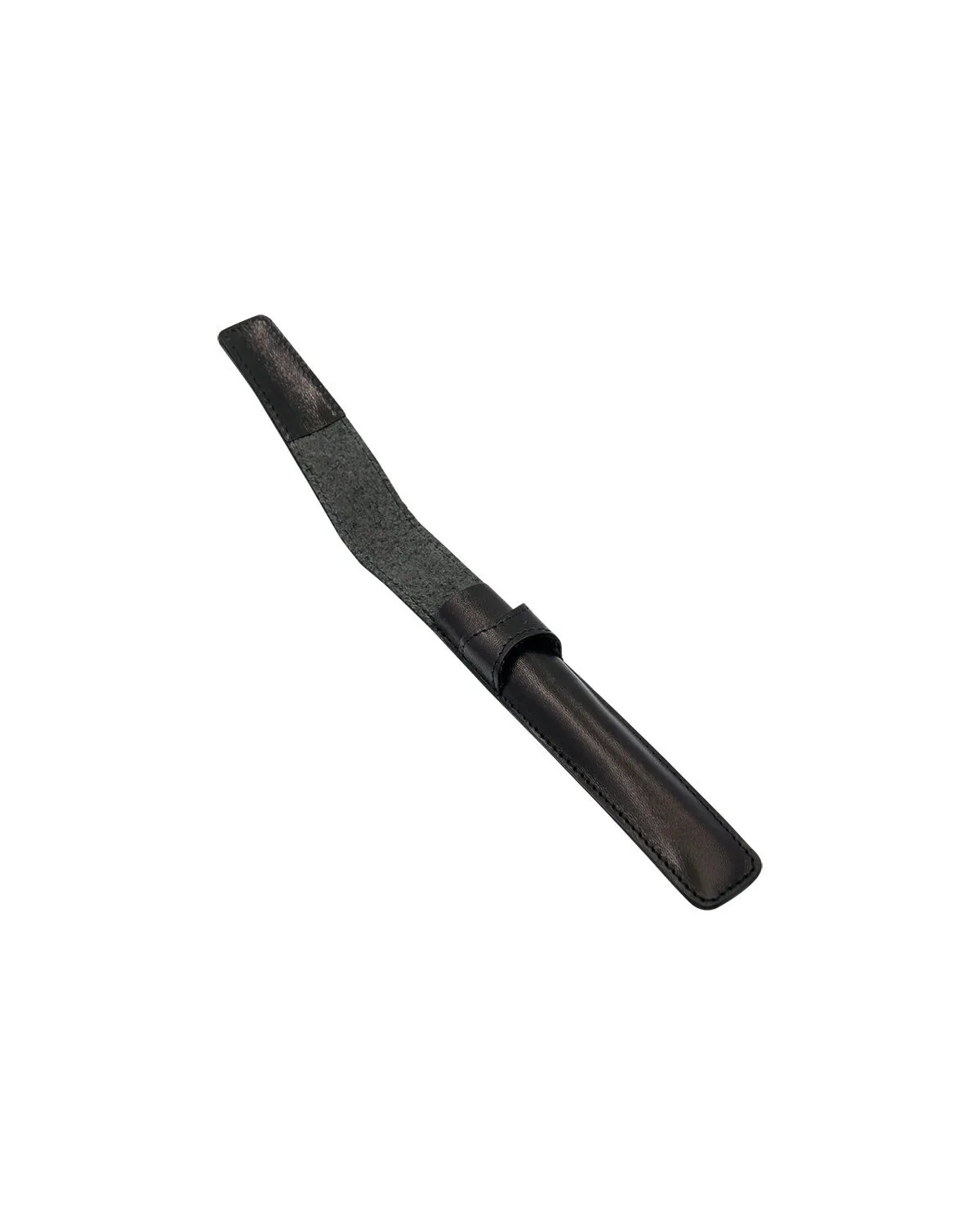Sk&oacute;rzane, czarne etui z zaokrąglonymi bokami (E00136)