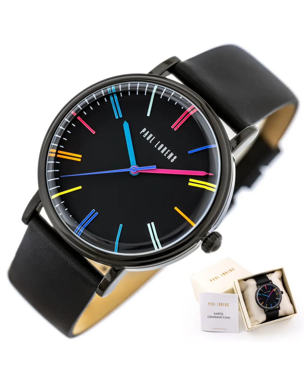 ZEGAREK DAMSKI PAUL LORENS 41mm PL12600A2-1A1 (zg586a) + BOX
