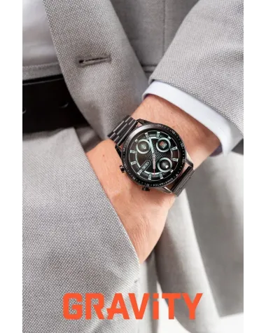 SMARTWATCH MĘSKI GRAVITY GT10-1 - AMOLED, DODATKOWY PASEK (sg046a) SMARTWATCH MĘSKI GRAVITY GT10-1 - AMOLED, DODATKOWY PASEK (sg046a)