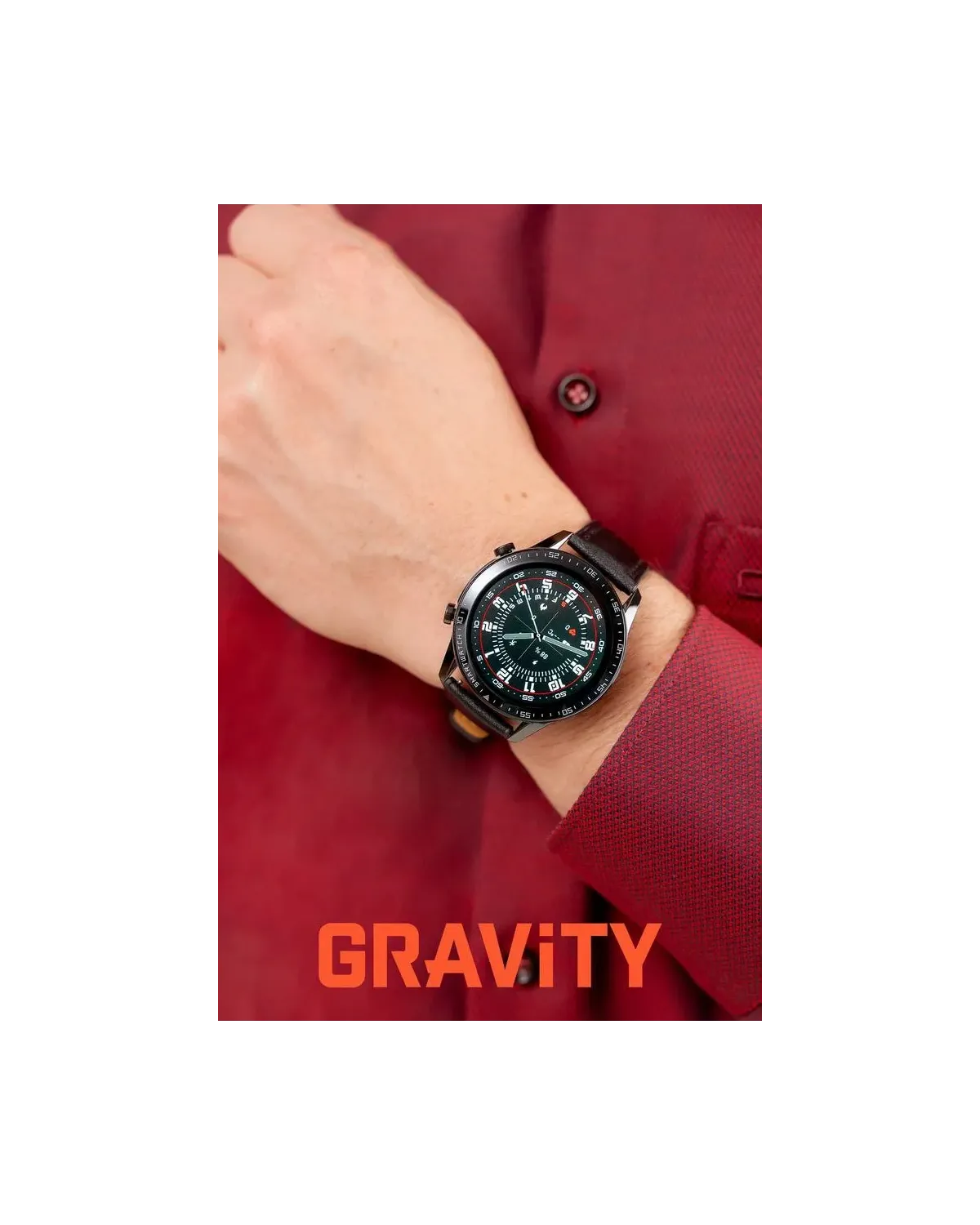 SMARTWATCH MĘSKI GRAVITY GT10-2 - AMOLED, DODATKOWY PASEK (sg046b) SMARTWATCH MĘSKI GRAVITY GT10-2 - AMOLED, DODATKOWY PASEK (sg046b)