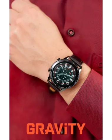 SMARTWATCH MĘSKI GRAVITY GT10-2 - AMOLED, DODATKOWY PASEK (sg046b) SMARTWATCH MĘSKI GRAVITY GT10-2 - AMOLED, DODATKOWY PASEK (sg046b)