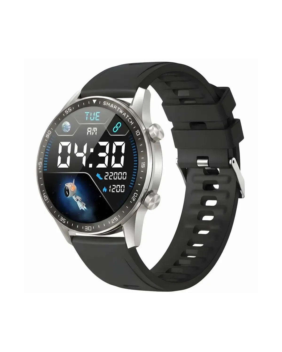 SMARTWATCH MĘSKI GRAVITY GT10-6 - AMOLED, DODATKOWY PASEK (sg046f)