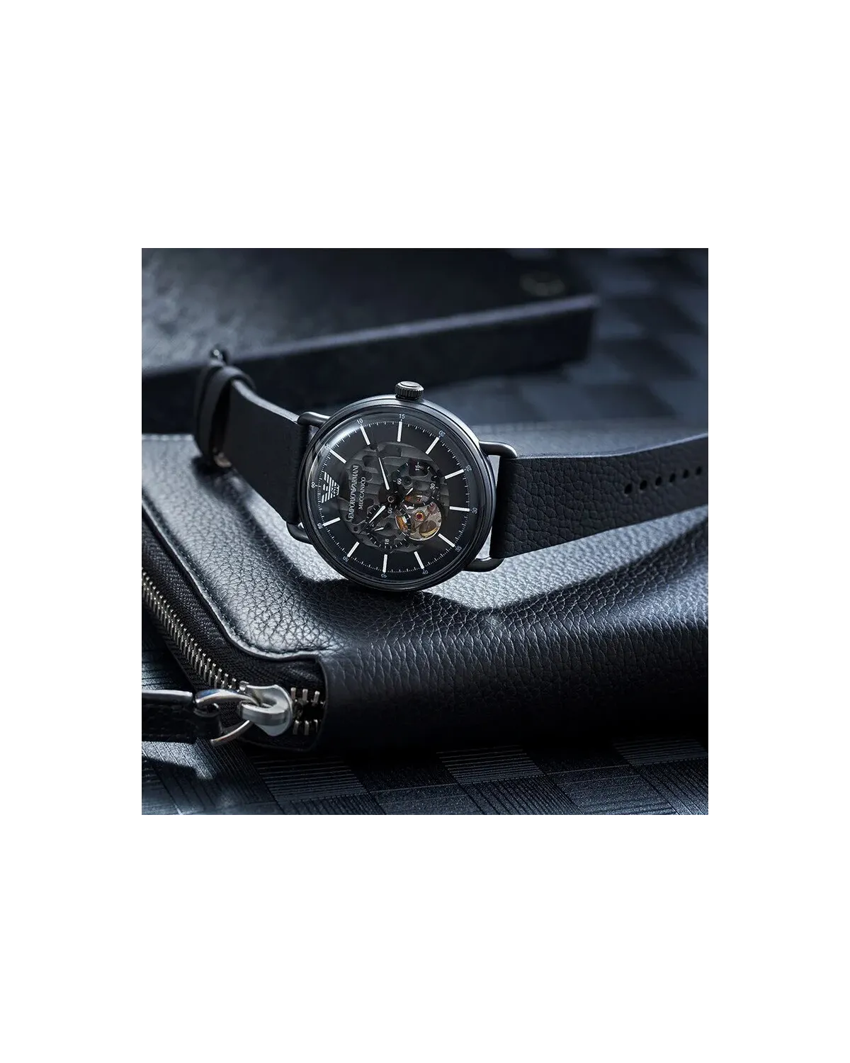 ZEGAREK MĘSKI EMPORIO ARMANI AVIATOR AUTOMATIC AR60028 + BOX (zi099c)