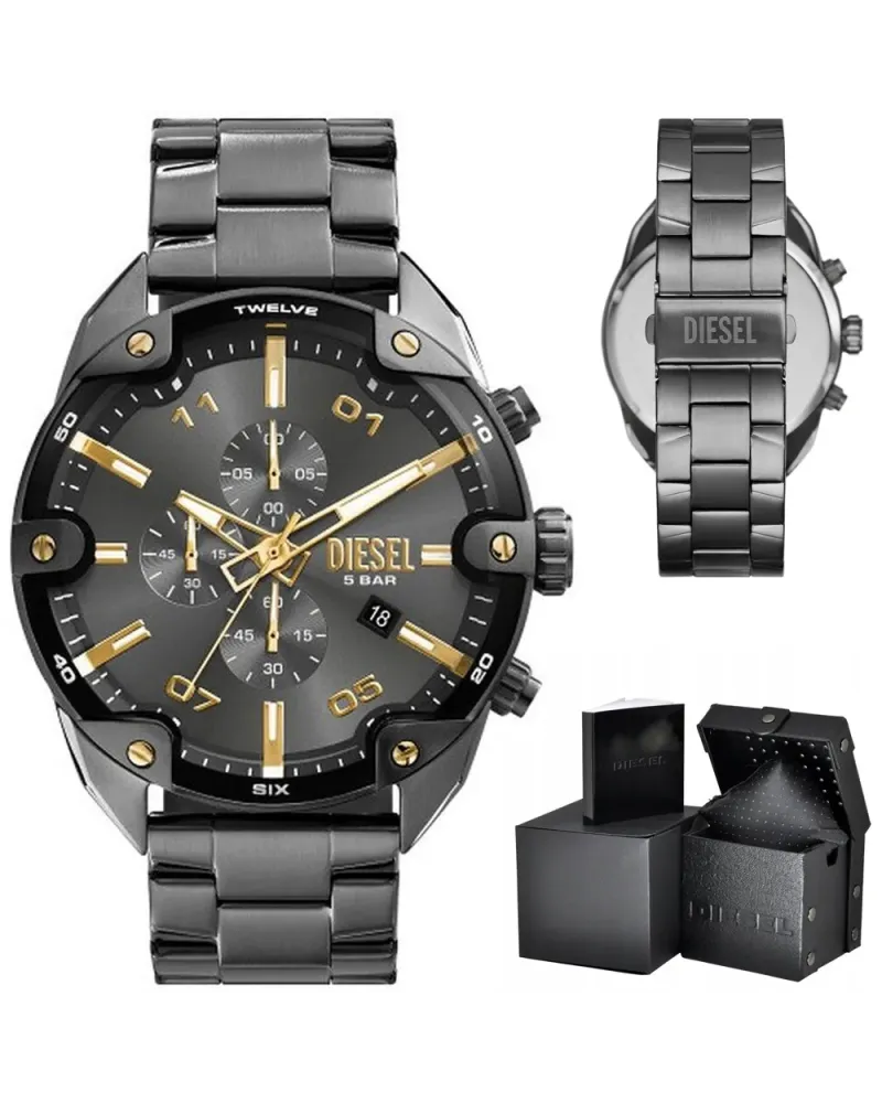 ZEGAREK MĘSKI DIESEL Spiked Chronograph DZ4669 + BOX ZEGAREK MĘSKI DIESEL Spiked Chronograph DZ4669 + BOX