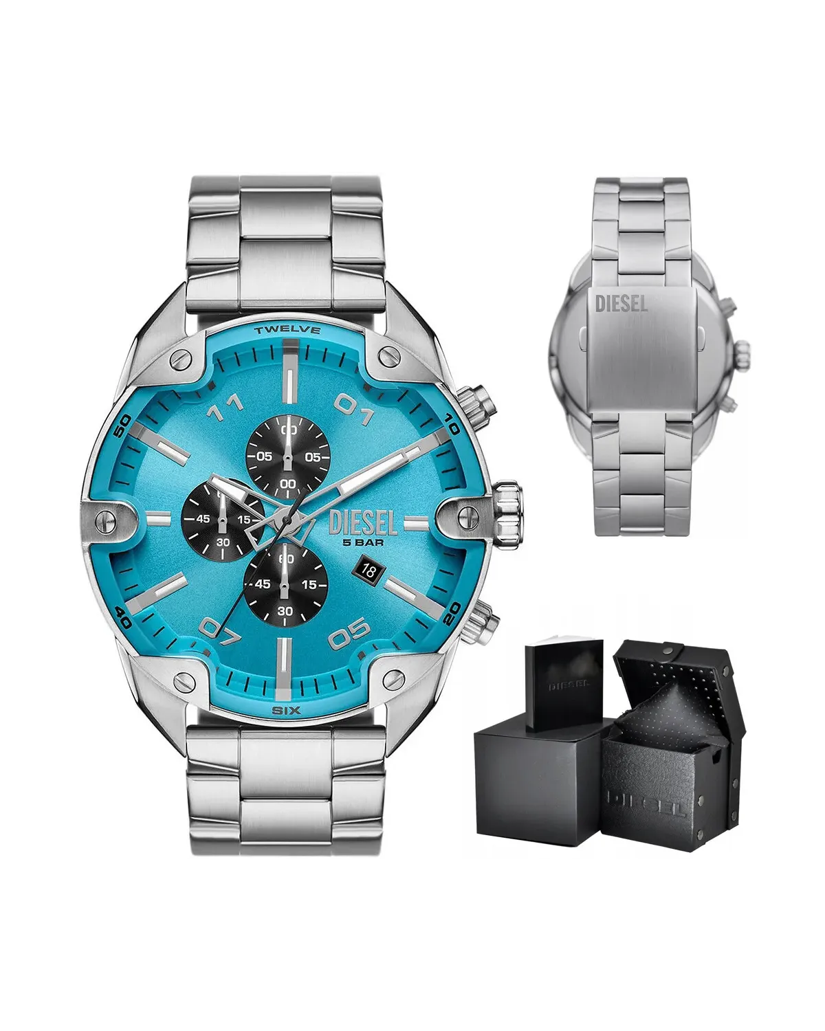 ZEGAREK MĘSKI DIESEL  Spiked Chronograph DZ4655 + BOX