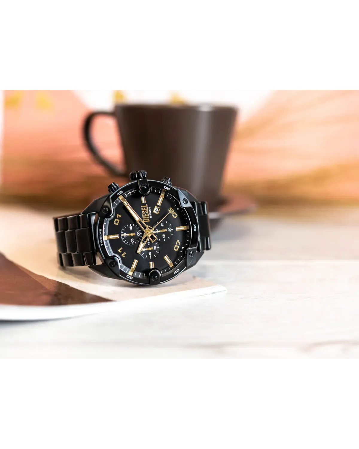 ZEGAREK MĘSKI DIESEL  Spiked Chronograph DZ4644 + BOX