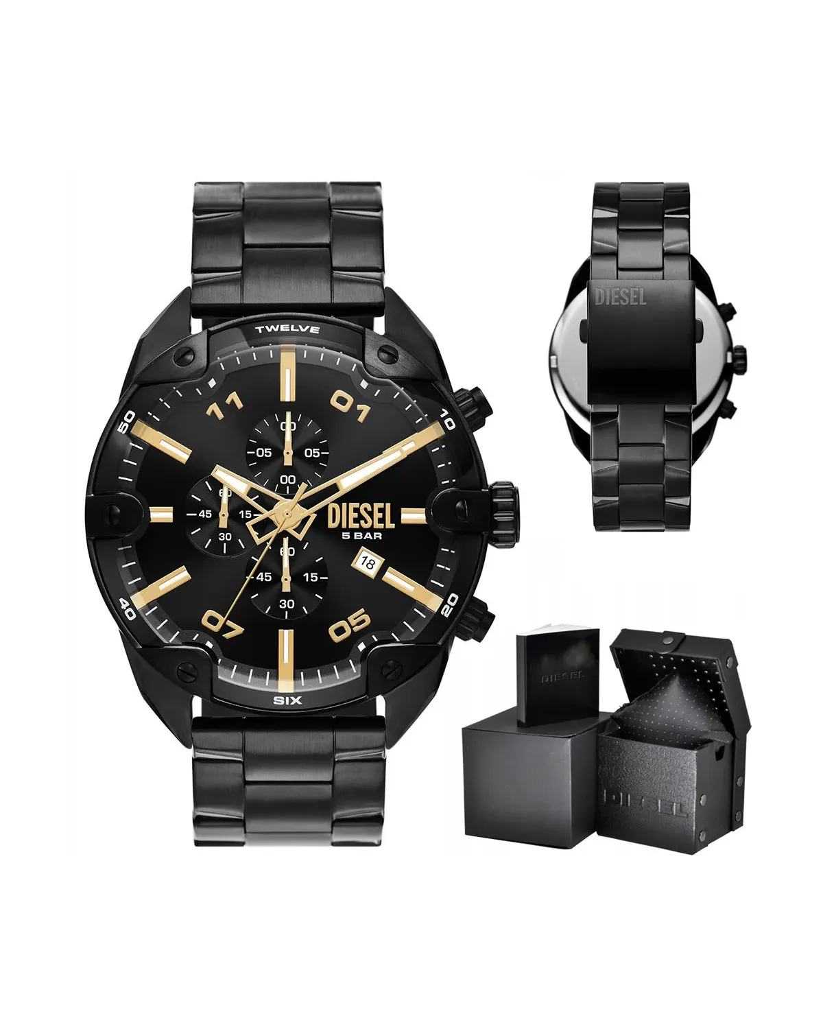 ZEGAREK MĘSKI DIESEL  Spiked Chronograph DZ4644 + BOX