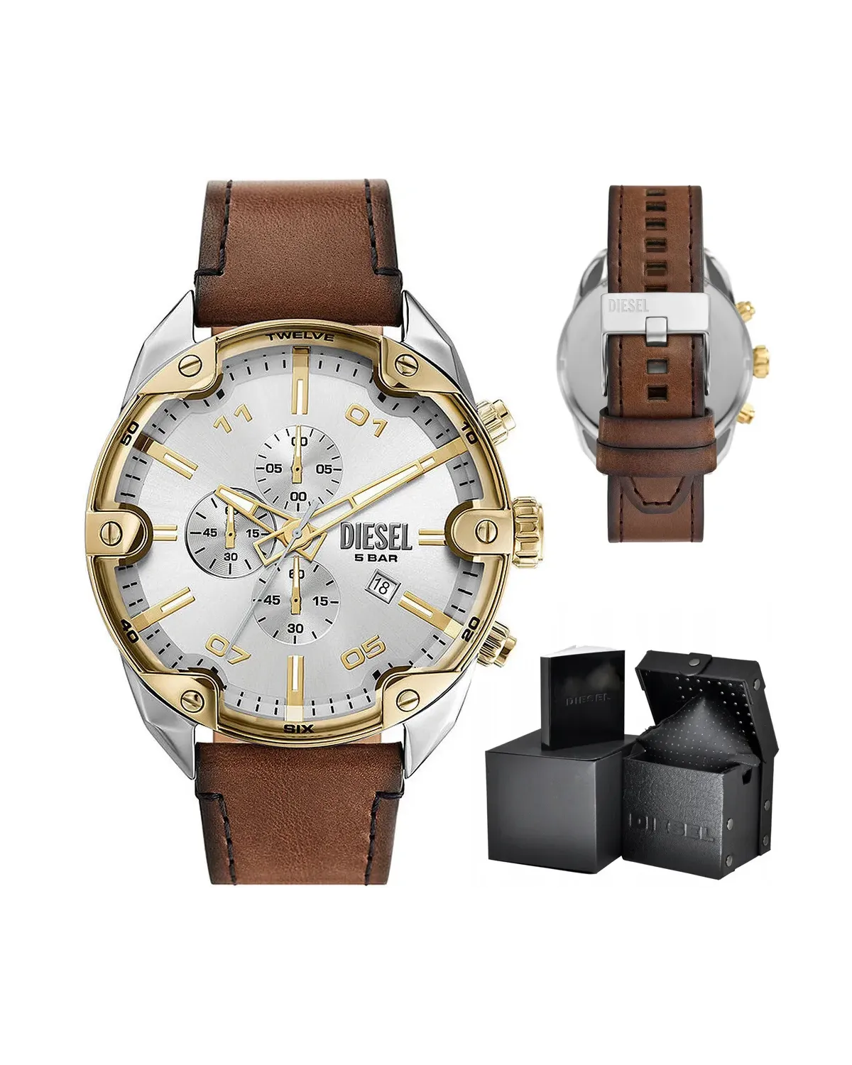 ZEGAREK MĘSKI DIESEL  Spiked Chronograph DZ4665 + BOX
