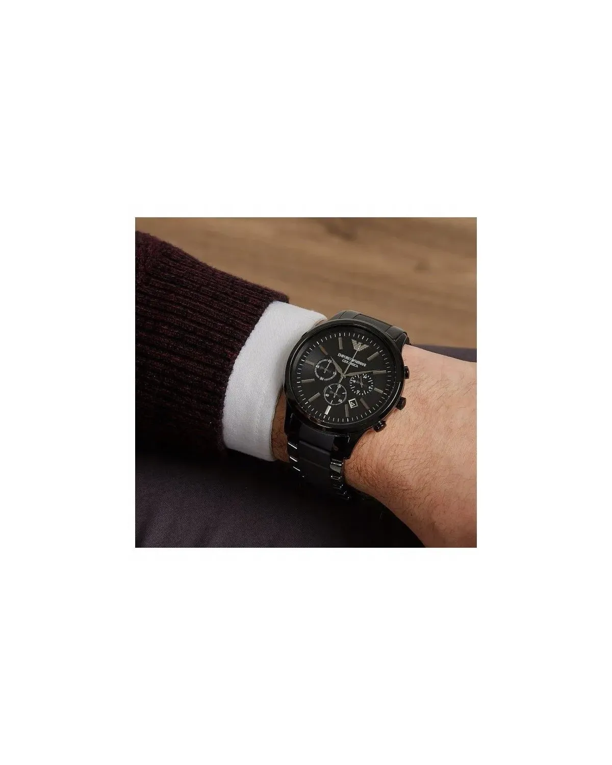 ZEGAREK MĘSKI EMPORIO ARMANI AR1452 - CERAMICA
