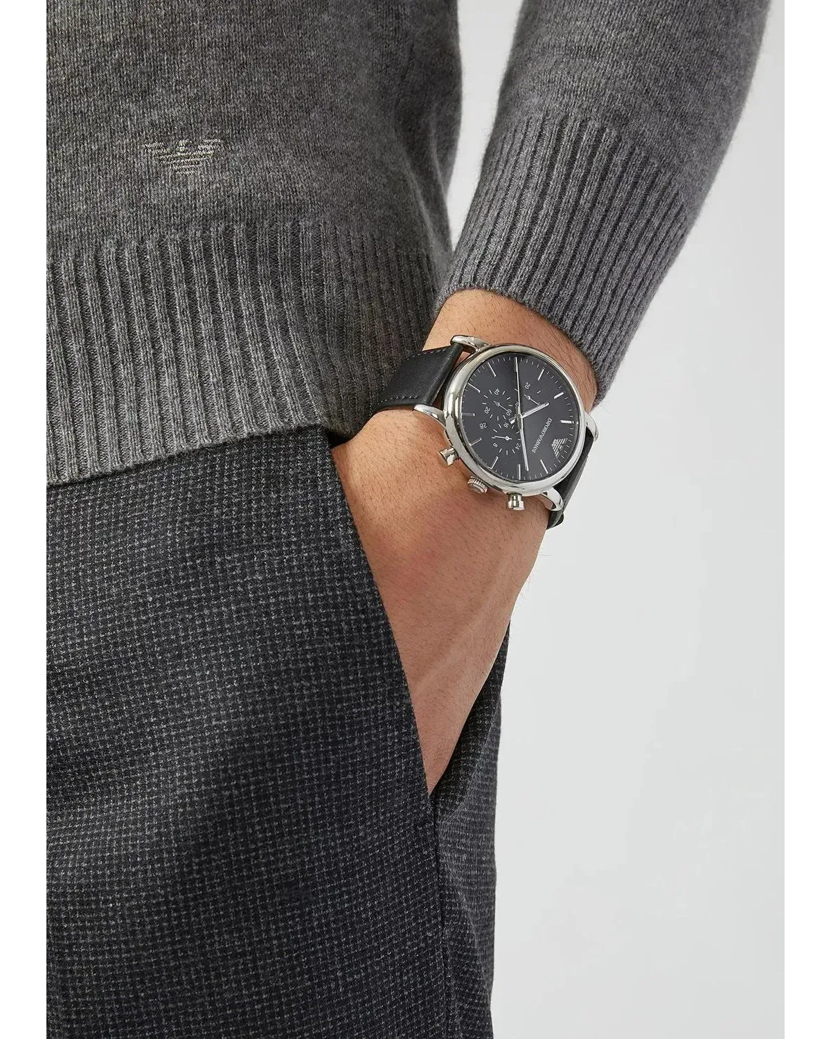 ZEGAREK MĘSKI EMPORIO ARMANI LUIGI AR1828 + BOX (zi091b)