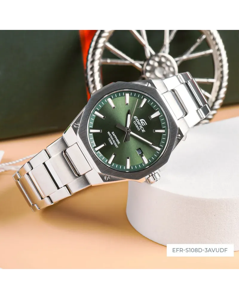 Zegarek Męski Casio  EFR-S108D-3A Edifice Classic Sapphire + BOX