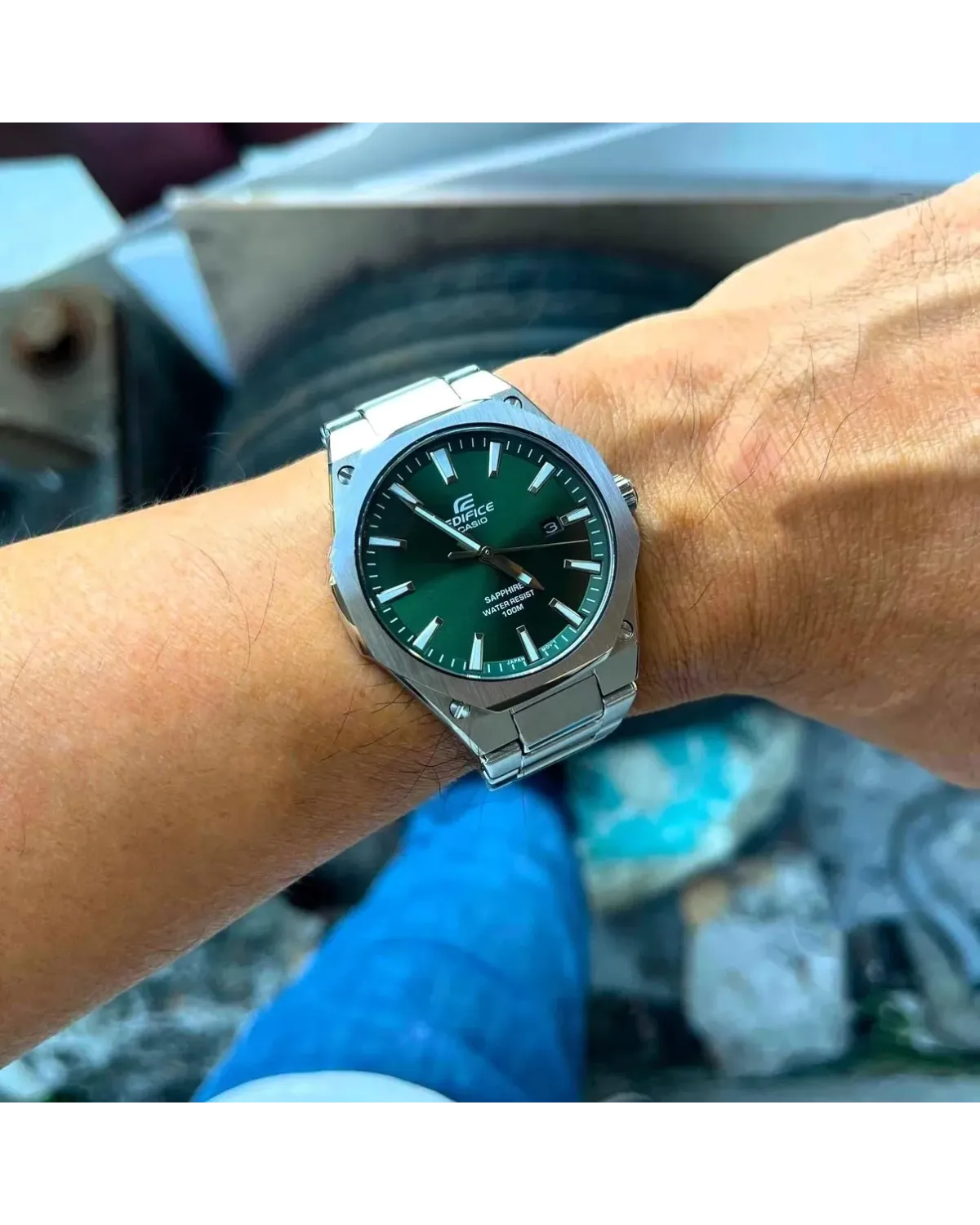 Zegarek Męski Casio  EFR-S108D-3A Edifice Classic Sapphire + BOX