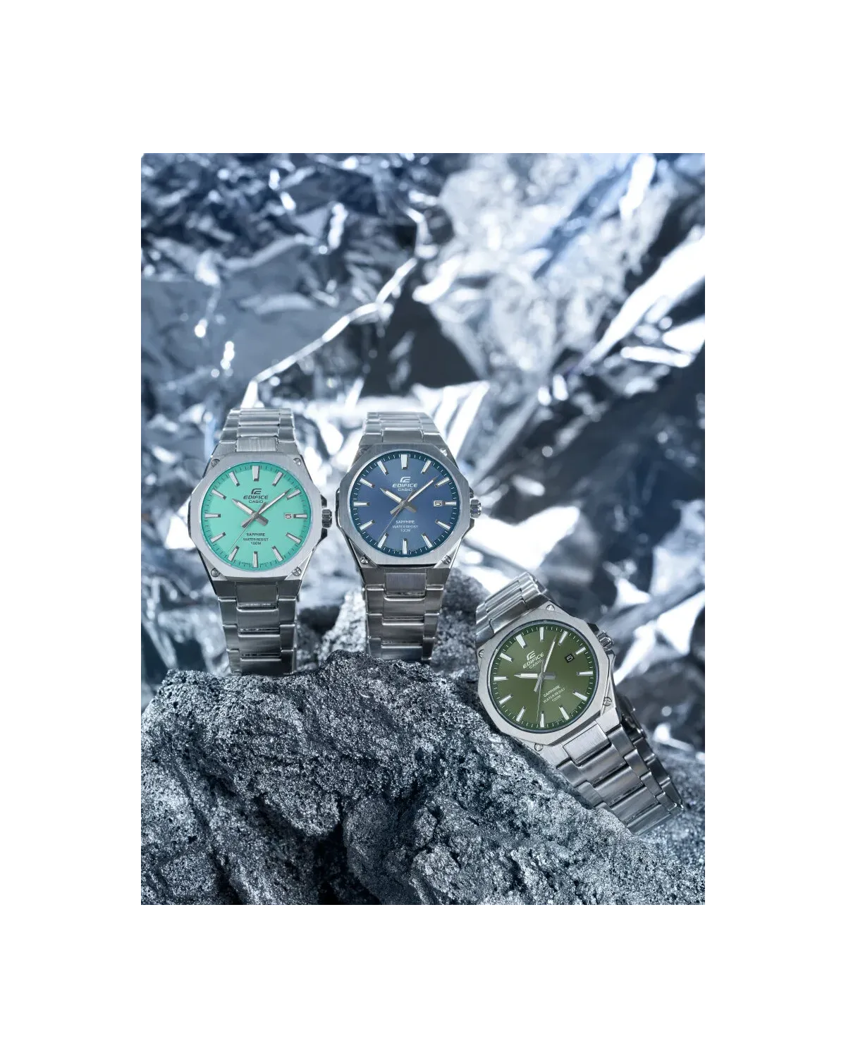 Zegarek Męski Casio  EFR-S108D-3A Edifice Classic Sapphire + BOX